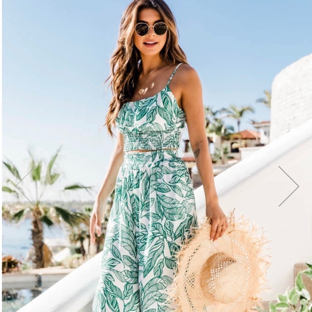 Pink Lily Tropical 2 piece set